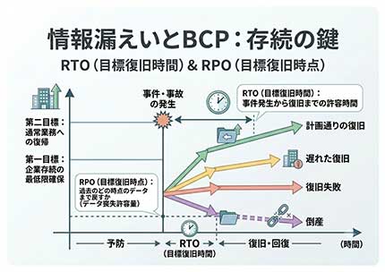 情報漏えいリスクとBCP対策｜RTO・RPOの考え方と実務の準備