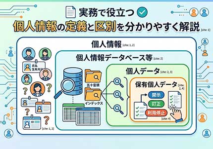 JIS Q 15001対応｜個人情報・個人データ・保有個人データの定義と違いを実務視点で解説